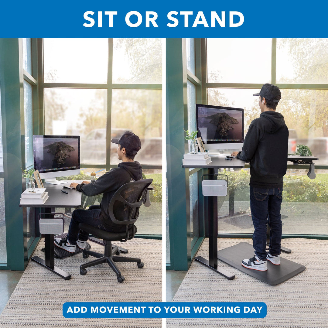 Mount It - Height Adjustable Corner Sit-Stand Desk