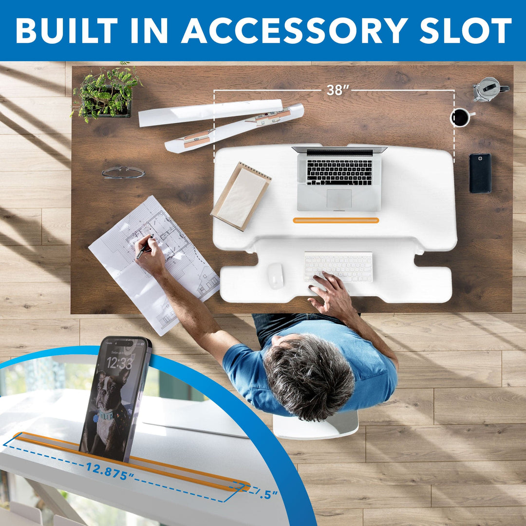 Mount It - Standing Desk Converter For 38" Desktop