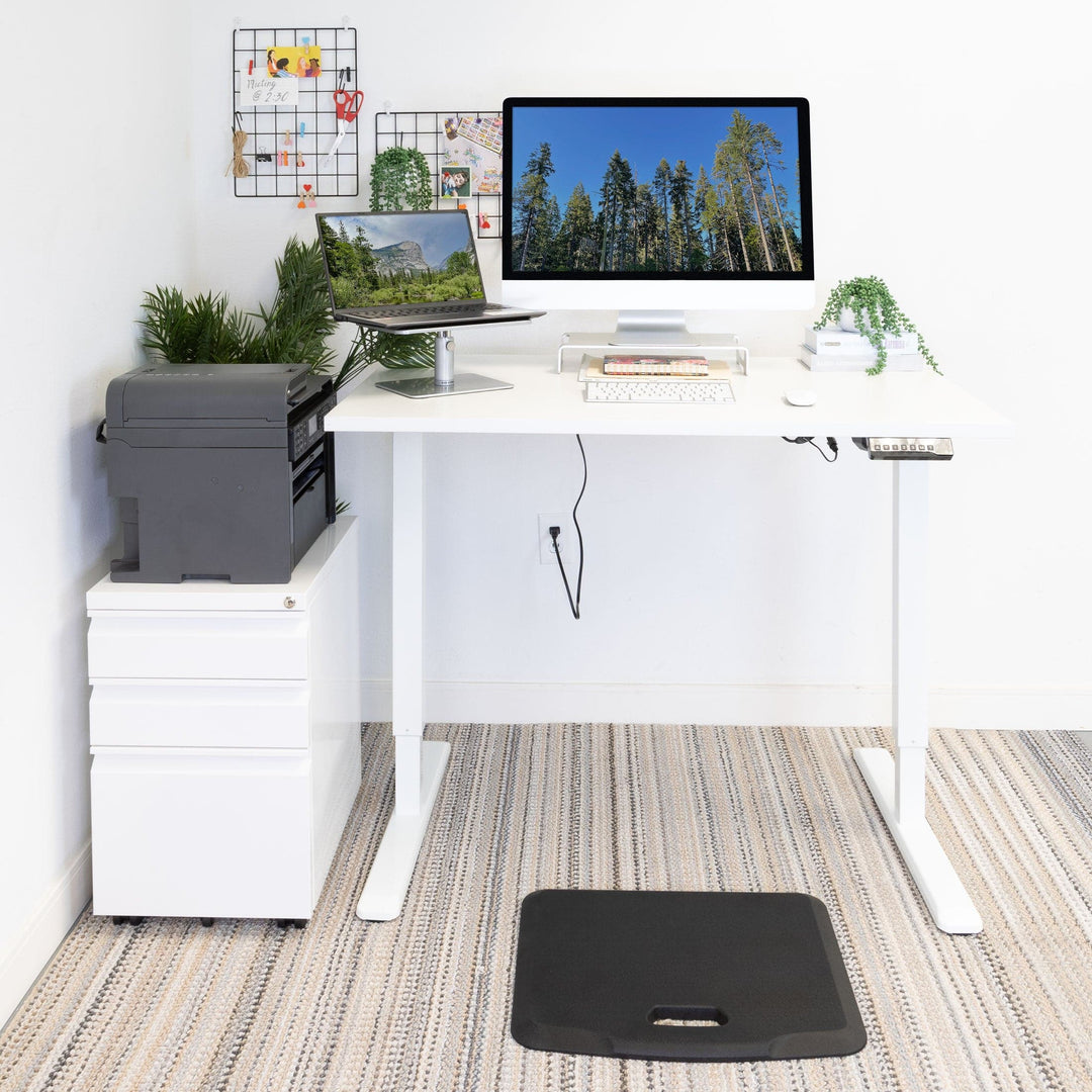 Mount It - Electric Standing Desk with 48" Tabletop - White Base