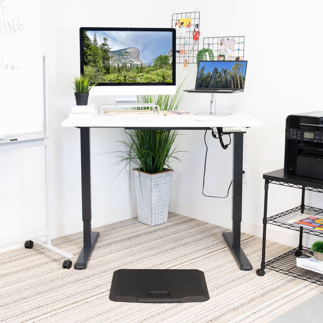 Mount It - Electric Standing Desk with 48" Tabletop - Black Base
