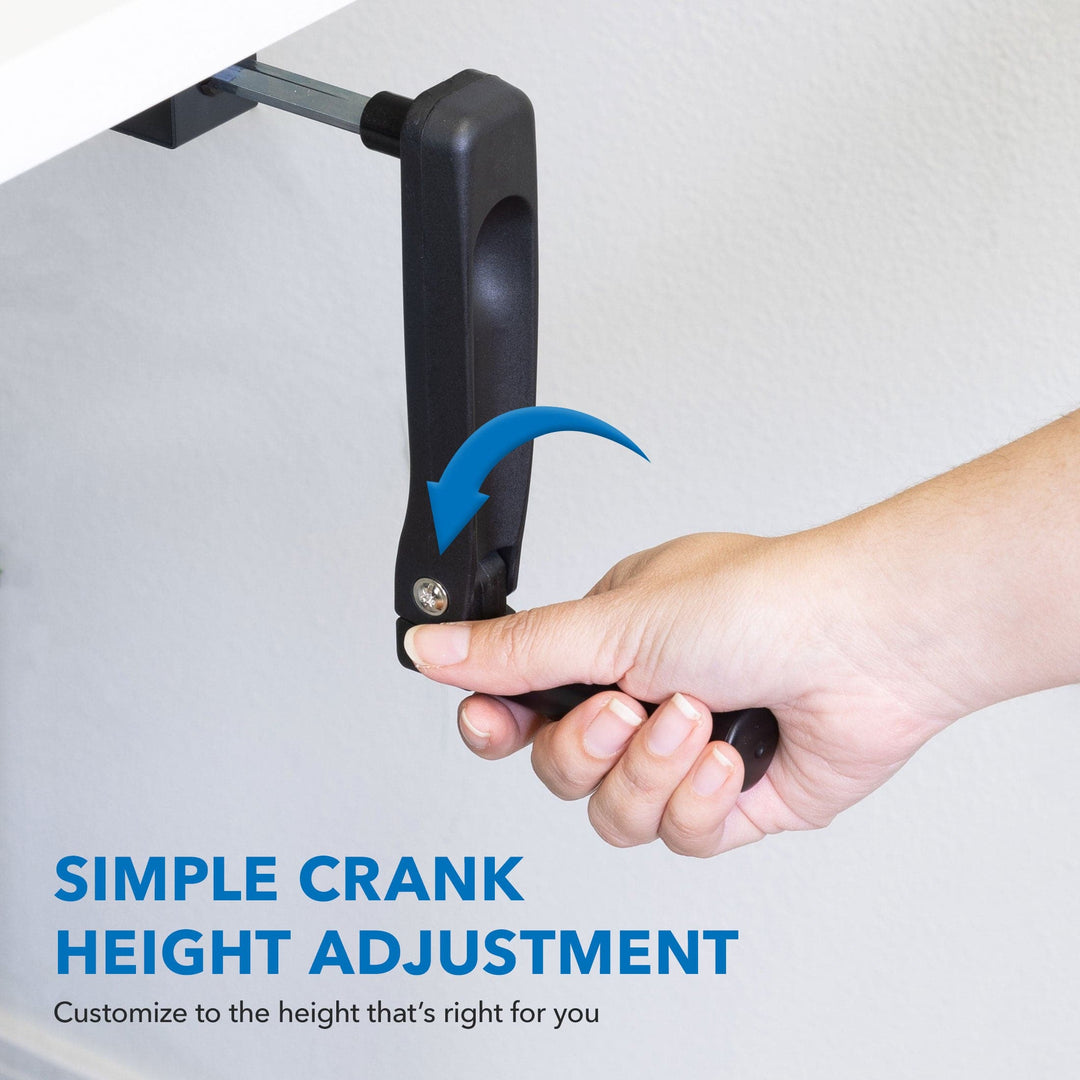 Mount It - Hand Crank Standing Desk Frame with 48" Tabletop