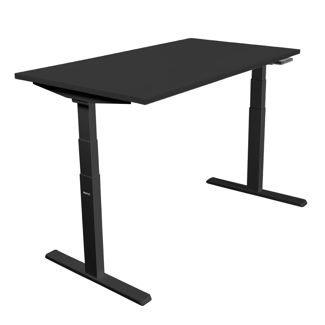 Mount It - Ultimate Dual Motor Electric Standing Desk with 55" Tabletop - Black Base