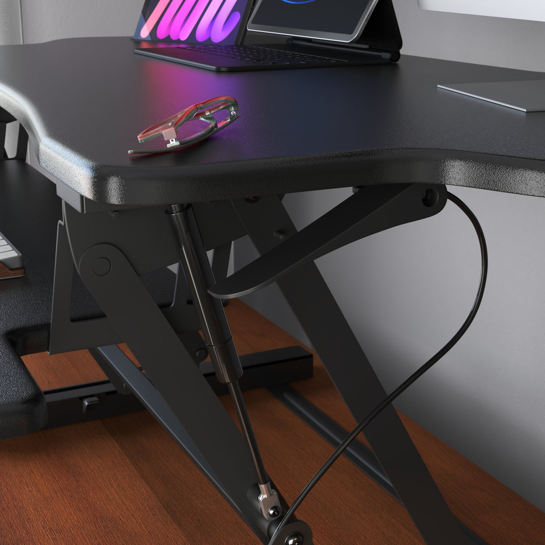 Mount It - Extra Wide Height Adjustable Standing Desk Converter