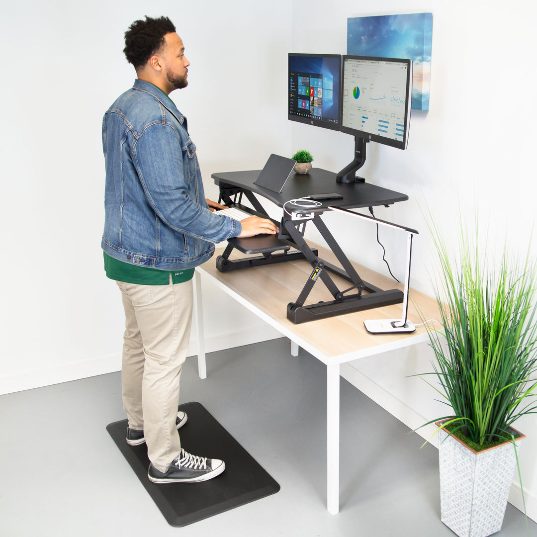 Mount It - Electric Desk Converter with Built In USB Port