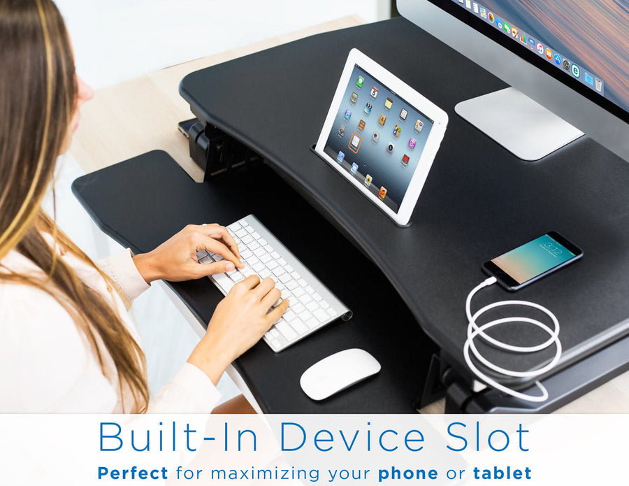 Mount It - Electric Desk Converter with Built In USB Port