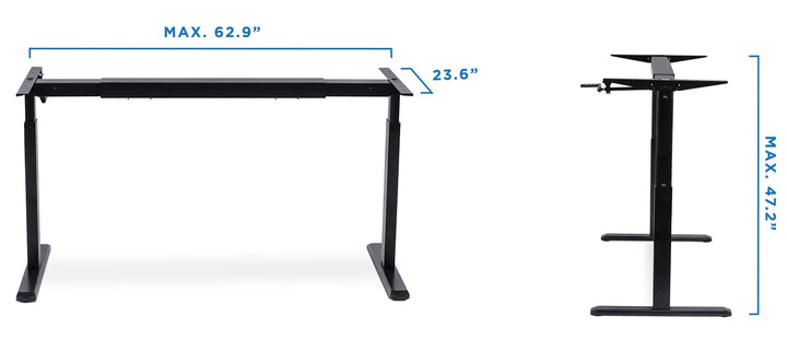 Mount It - Hand Crank Sit-Stand Desk Frame