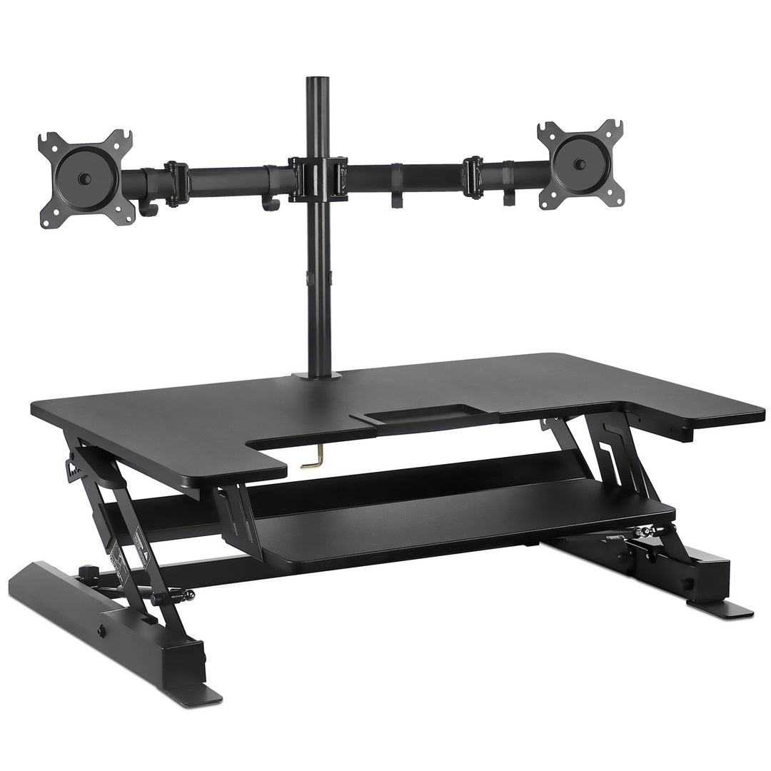 Mount It - Sit-Stand Desk Converter with Dual Monitor Mount