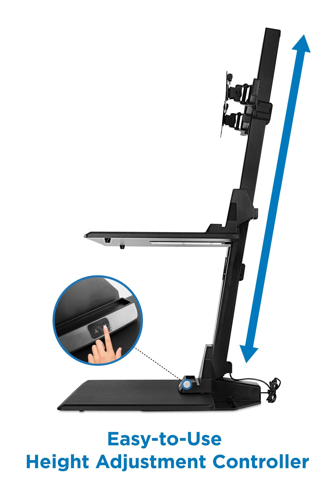 Mount It - Wide Motorized Sit-Stand Desk Converter