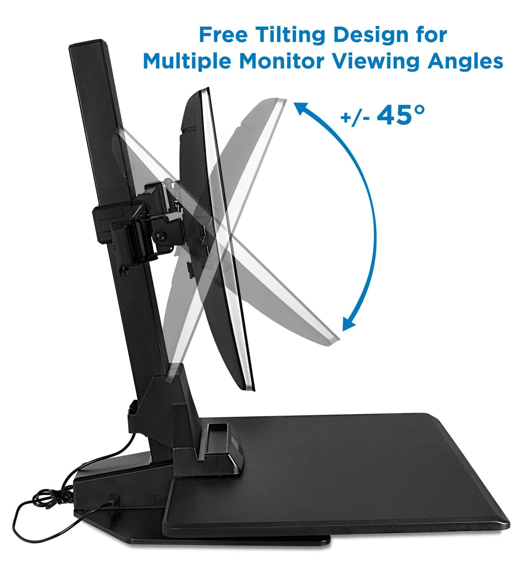 Mount It - Wide Motorized Sit-Stand Desk Converter