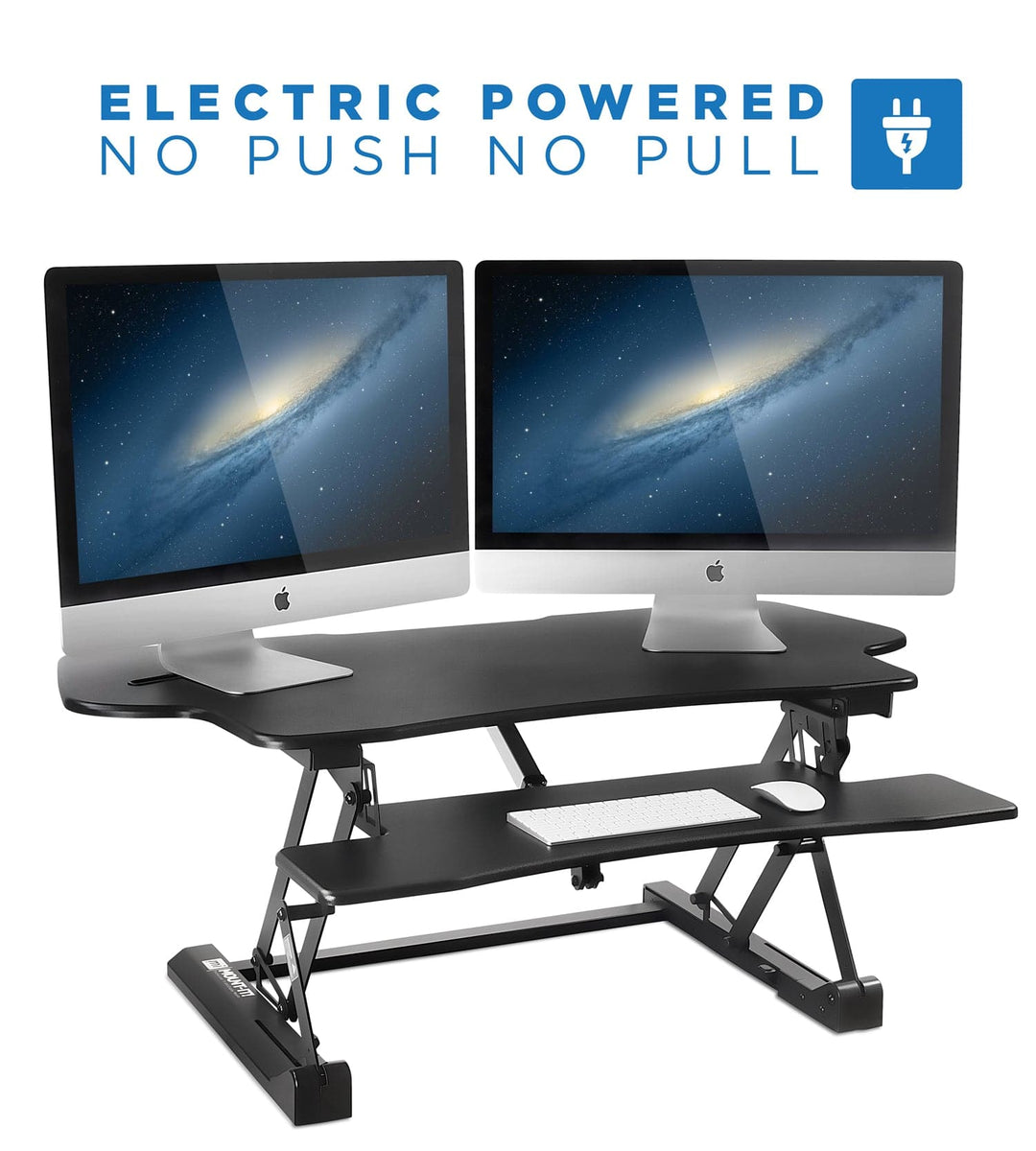 Mount It - Electric Standing Desk Converter with Large Platform | MI-7962