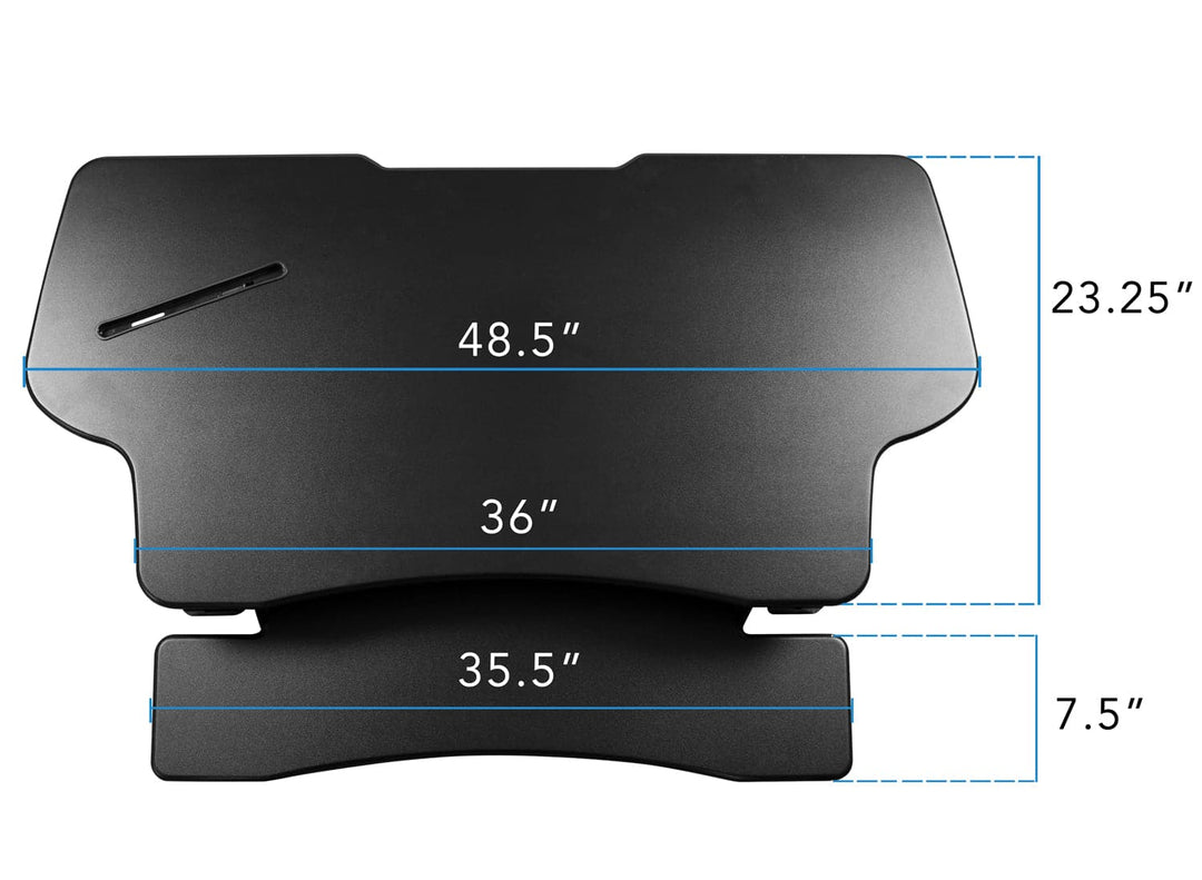 Mount It - Electric Standing Desk Converter with Large Platform | MI-7962