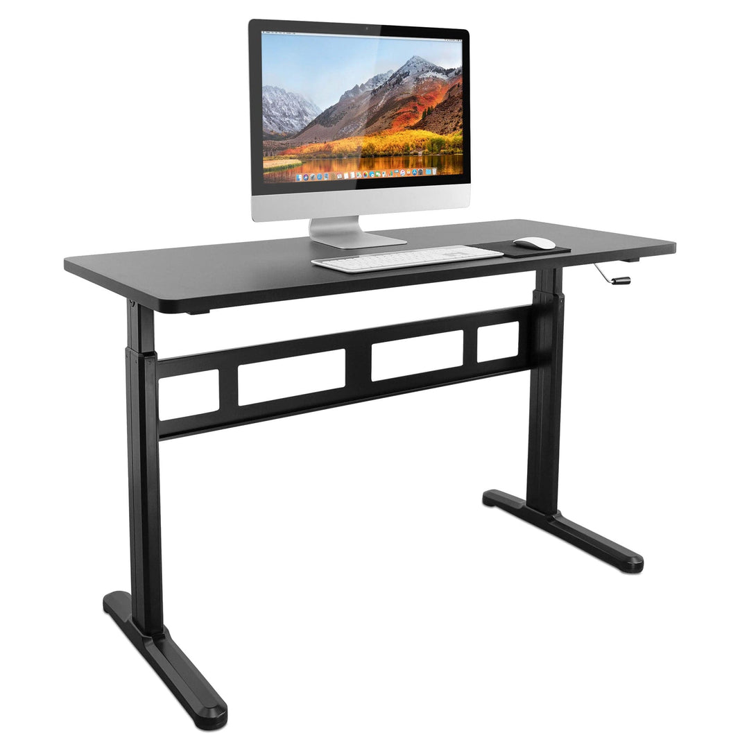 Mount It - Hand Crank Standing Desk with 55" Tabletop