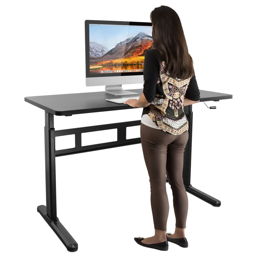 Mount It - Hand Crank Standing Desk with 55" Tabletop