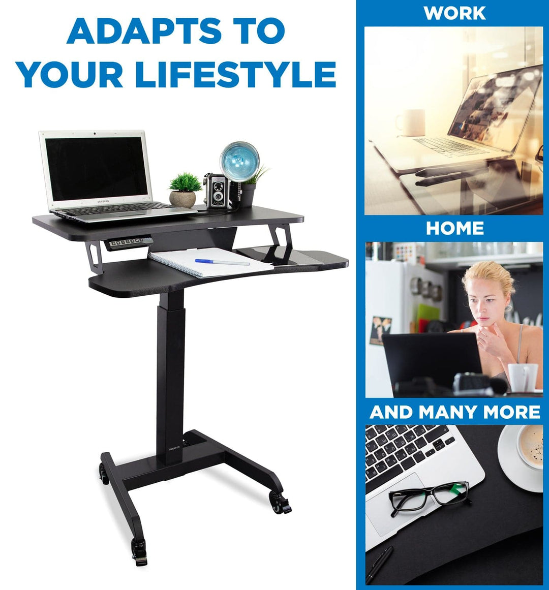 Mount It - Electric Mobile Standing Desk