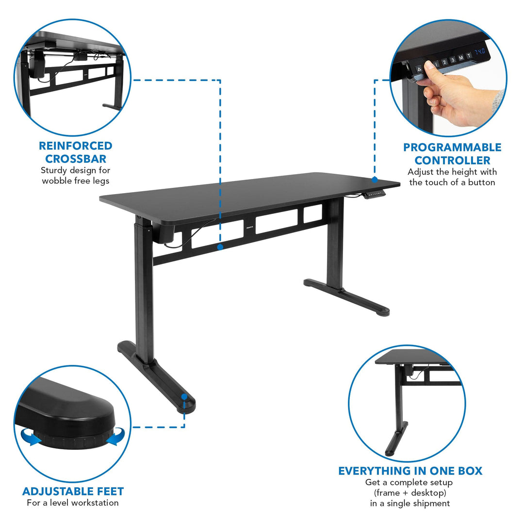 Mount It - Electric Standing Desk with 55" Tabletop