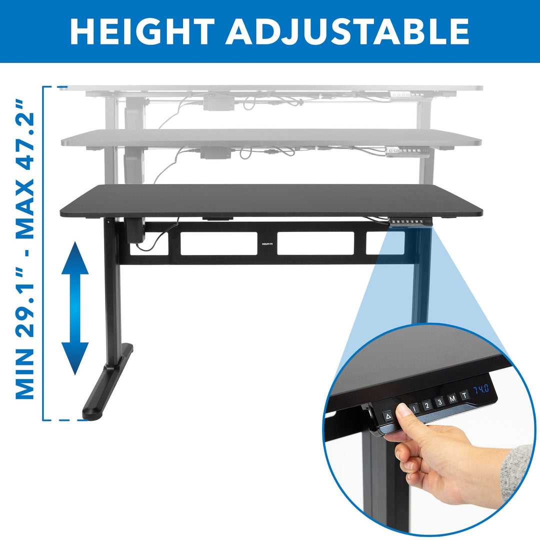 Mount It - Electric Standing Desk with 55" Tabletop