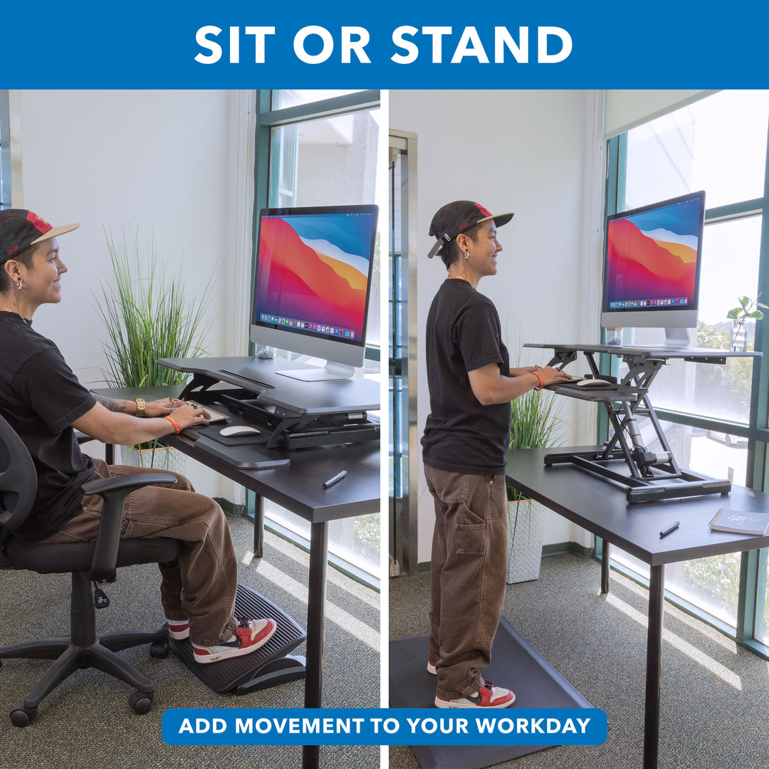 Mount It - Electric Standing Desk Converter with 38" Desktop