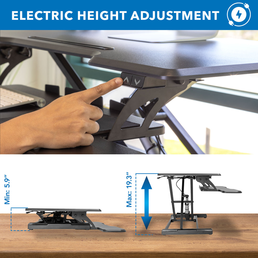 Mount It - Electric Standing Desk Converter with 38" Desktop