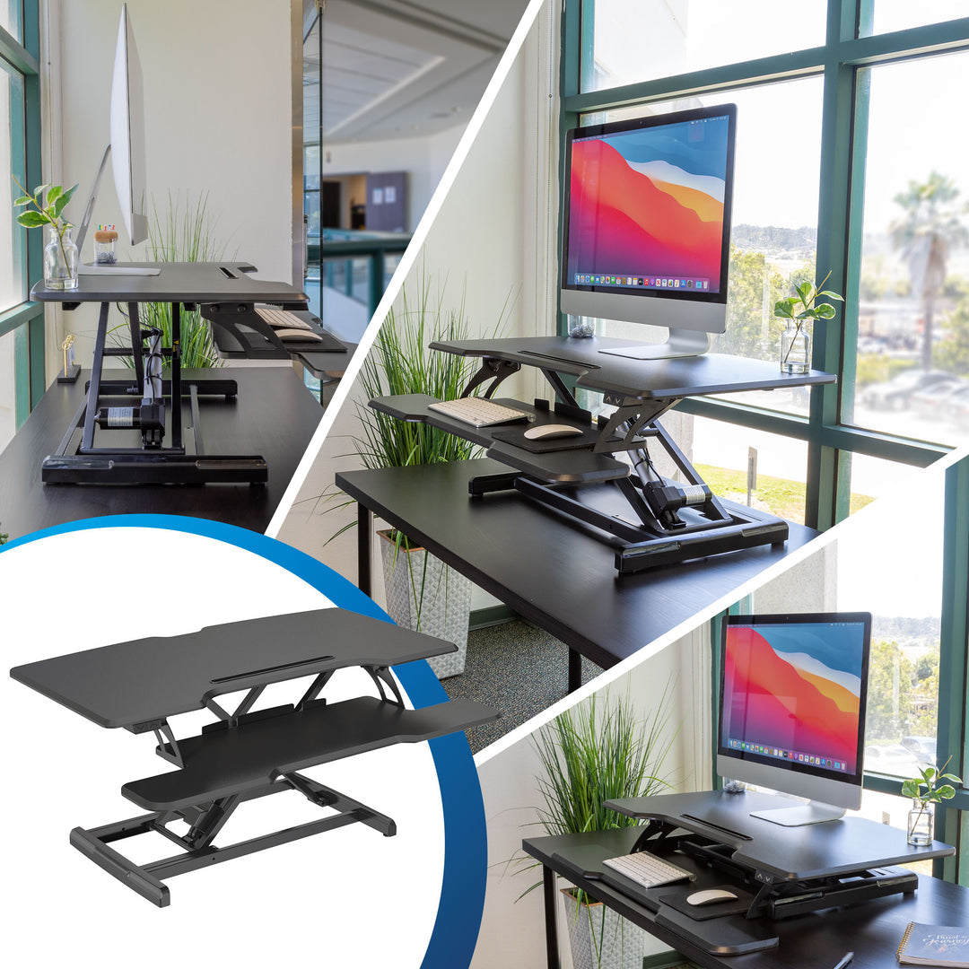 Mount It - Electric Standing Desk Converter with 38" Desktop