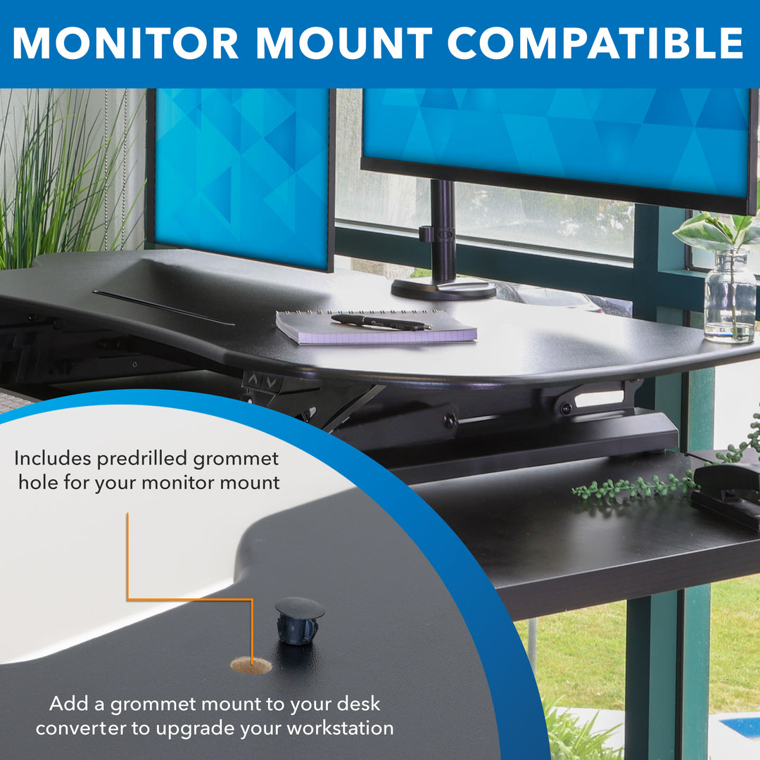 Mount It - Electric Standing Desk Converter with 38" Desktop