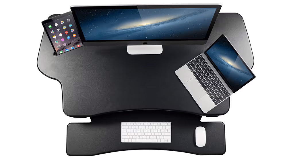 Mount It - Extra Wide Height Adjustable Standing Desk Converter