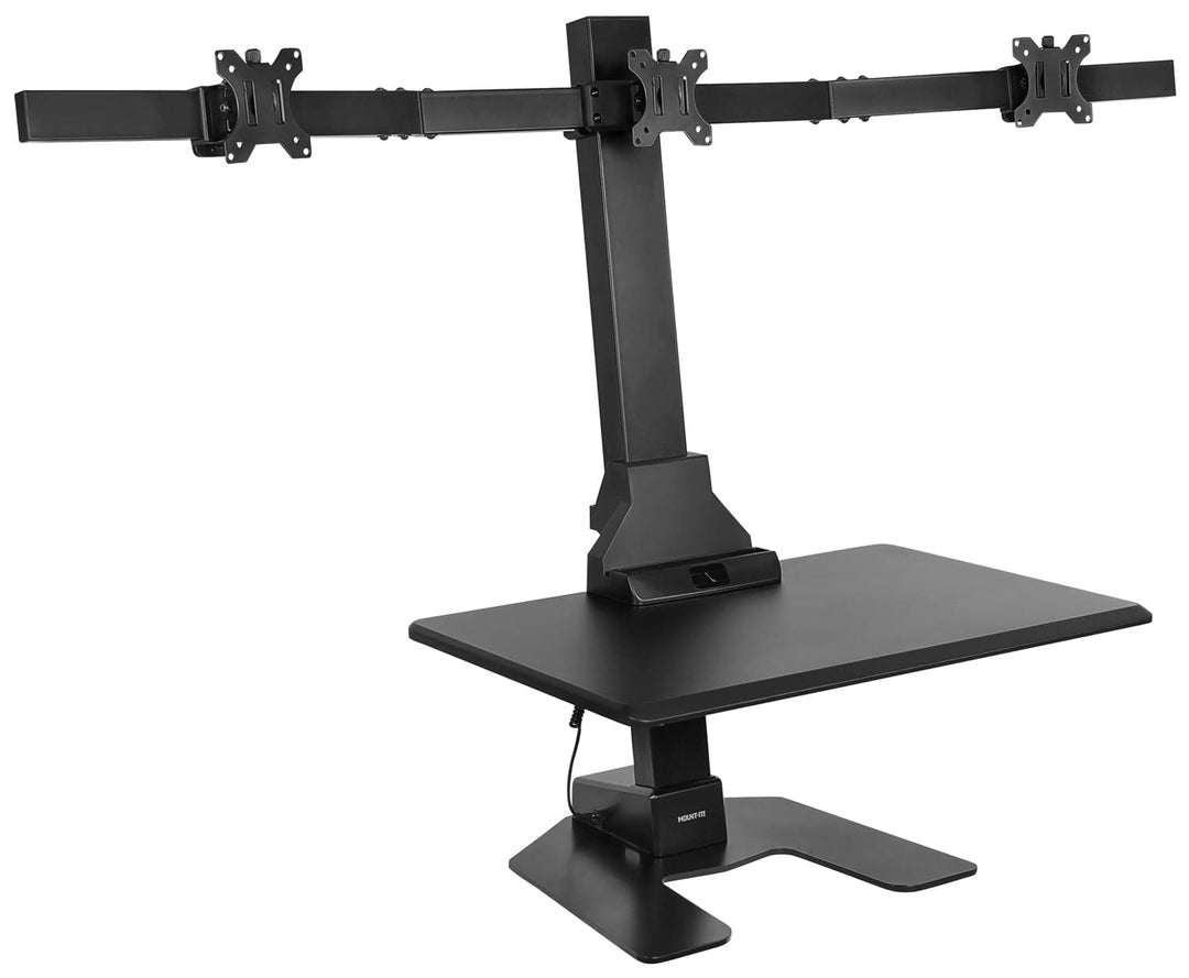 Mount It - Standing Desk Converter with Triple Monitor Mount