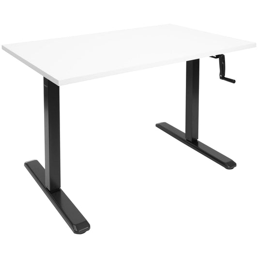 Mount It - Hand Crank Standing Desk Frame with 48" Tabletop
